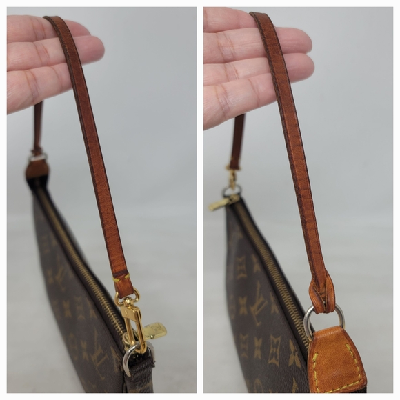 Louis Vuitton Pochette Accessoires Monogram Canvas Clutch Hand Bag Vintage Auth - Picture 6 of 12